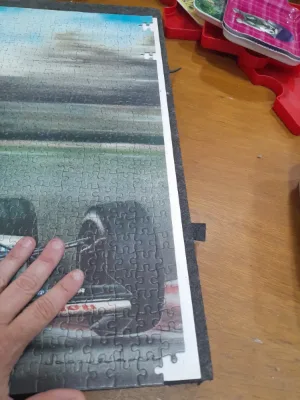 Dessin au crayon et pastel J. Runel Nigel Mansell, photo 3