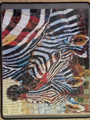 STAINED GLASS ZEBRA — photo 1
