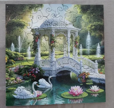 Paysage de jardin romantique — photo 1