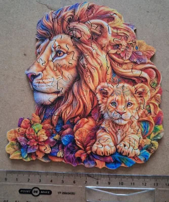 Wooden Puzzle lion · photo 2