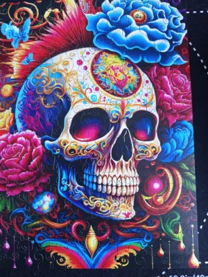 Tête de mort fleurie · photo 2