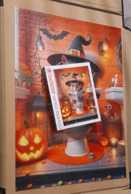 Écureuil d'Halloween au WC · photo 2