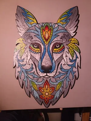 Loup - puzzle en bois · photo 1