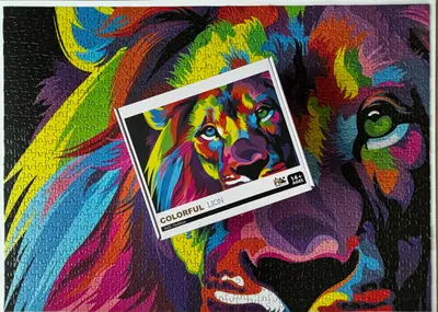 Lion colorful — photo 2
