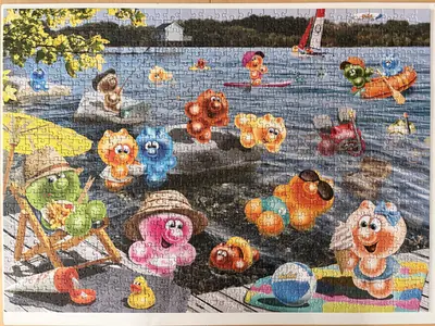 Les Gelini pique-nique au bord de la mer — photo 1