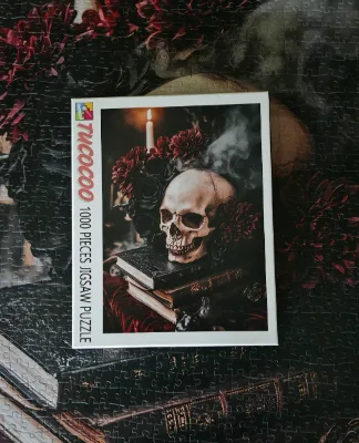 Skull Roses Candlelight — photo 1