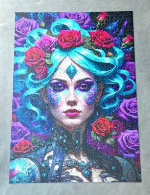 Gothic Flowers Portrait