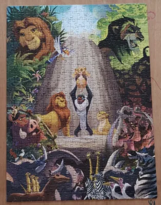 Boite de 3 puzzles - Le Roi Lion - Mickey and Minnie - Stitch · photo 1