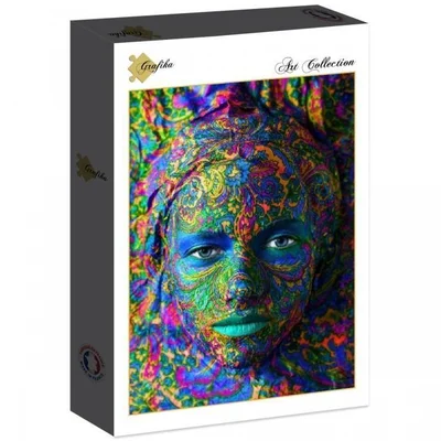 Face Art: Portrait of woman