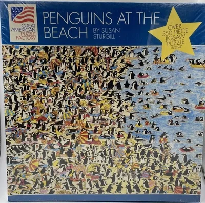 Penquins at the Beach