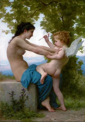 A Girl Defending Herself against Eros