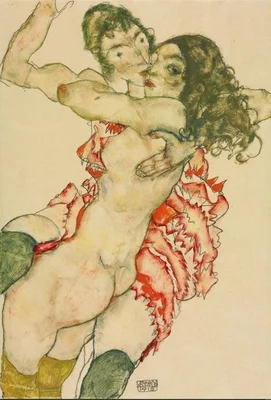 Two Women Embracing