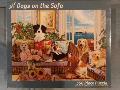 Dogs on Sofa
