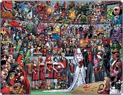 Deadpool Spider-Man Marriage Wallpaper
