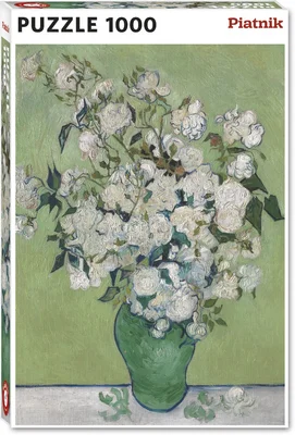 Vase with White Roses