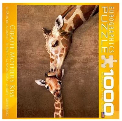 Giraffe Mother's Kiss