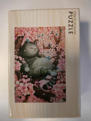 Cherry blossom cat