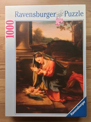 Mary, adoring the Child
