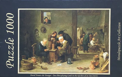 Two Men Playing Cards in the Kitchen of an Inn (1635)