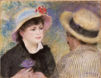 Boating Couple (said to be Aline Charigot and Renoir)