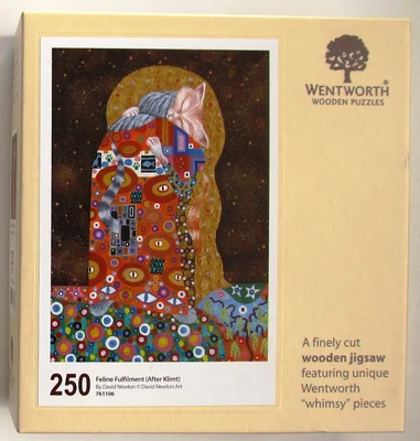 Feline Fulfilment (After Klimt)