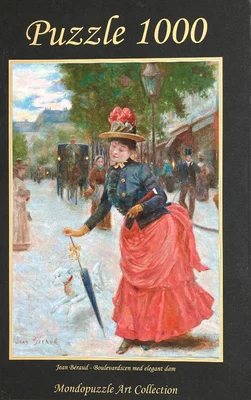 Boulevard Scene with an Elegant Lady