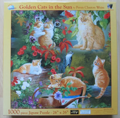 Golden Cats in the Sun