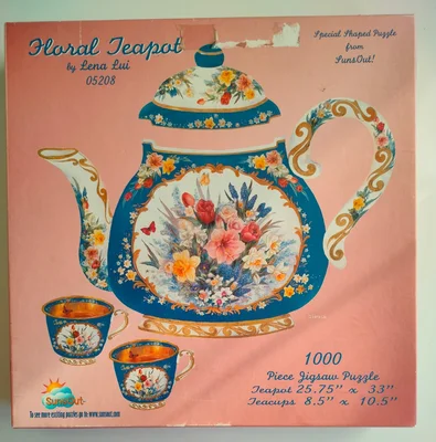 Floral teapot