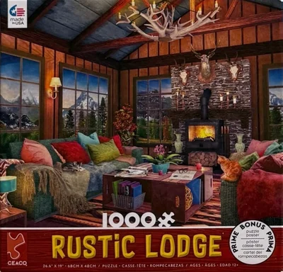 Rustic Lodge - Cozy Fire