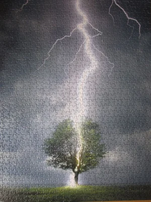 Lightning Striking Tree
