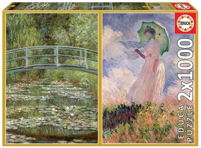 The Water-Lily Pond + Woman With Parasol Turned to the Left