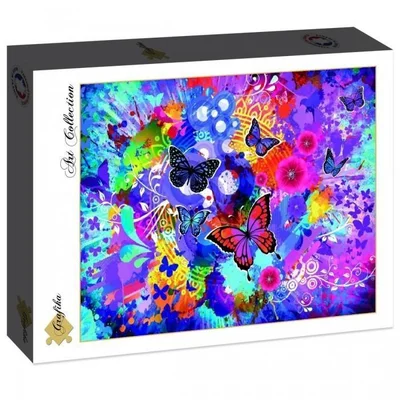 Colorful Flowers and Butterflies