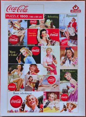 Vintage Girls Collage, Coca Cola