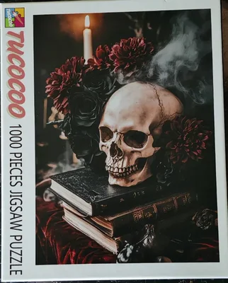 Skull Roses Candlelight