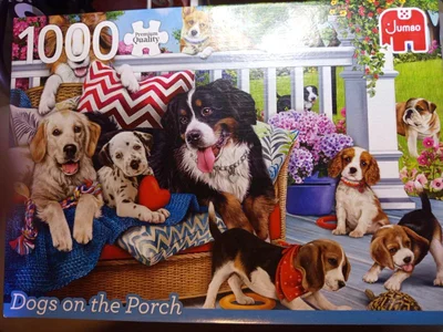 Dogs on the Porch