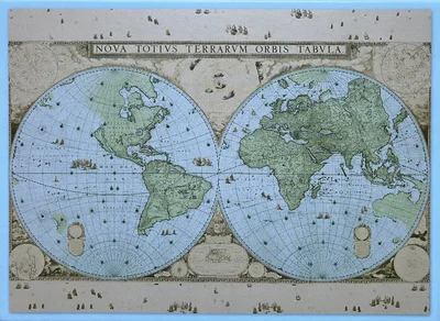 A 17th Century Wall Map of the World