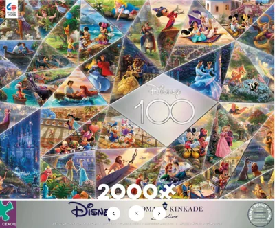 Disney collage Thomas Kinkade