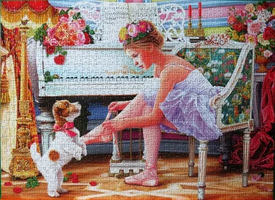Ballerina and Her Puppy