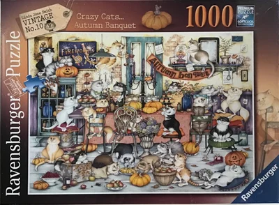 Crazy Cats … Autumn Banquet - Vintage no.10