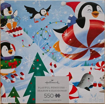 Playful Penguins - Season's Sleddings!