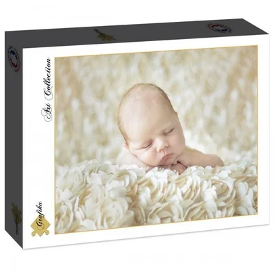 Baby sleeping in the Roses