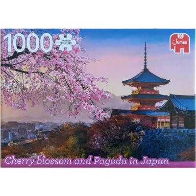Cherry blossom and Pagoda in Japan