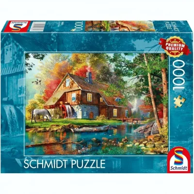 Moulin à eau en automne