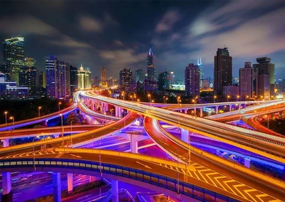 Shanghai Downtown at Night