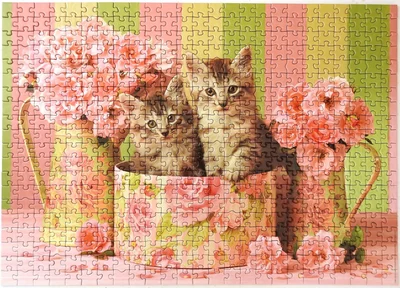 Kittens with roses