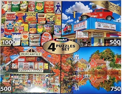 Roseart 4 Puzzle Set