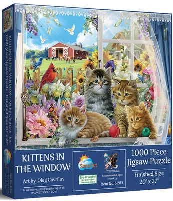 Kittens in the Window