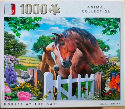 Horses at the gate