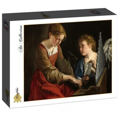 Saint Cecilia and an Angel, 1617/1618