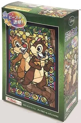 Disney Chip & Dale Stained Glass Jigsaw Puzzle